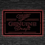 Miller Genuine Draft Metal Sign Logo 1