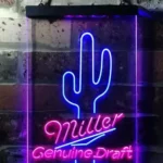 Miller Genuine Draft Neon Sign Succulent 1
