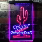 Miller Genuine Draft Neon Sign Succulent 1