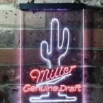 Miller Genuine Draft Neon Sign Succulent 1