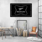 Miller High Life Metal Sign Logo 1
