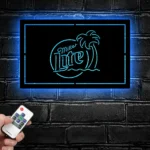 Miller Lite Metal Sign Palm Tree 1