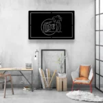 Miller Lite Metal Sign Palm Tree 1