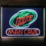 Miller Lite Neon Sign Artistic 3 Color 1