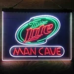Miller Lite Neon Sign Artistic 3 Color 1
