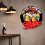 Miller Lite Neon Sign Custom Brew Mug Toast 1