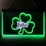 Miller Lite Neon Sign Shamrock 1