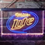 Miller Lite Neon Sign Timeless Home Bar 1