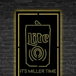 Miller Metal Sign Custom It Time 1