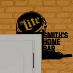 Miller Metal Sign Custom It8217s Time Lite Bottle Cap 1