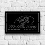 Miller Metal Sign It Time Lite 1