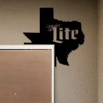 Miller Metal Sign It8217s Time Lite Texas State Map 1