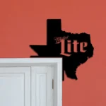 Miller Metal Sign It8217s Time Lite Texas State Map 1