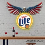 Miller Neon Sign Its Time Lite American Eagle 1