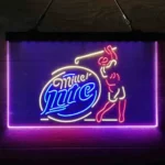 Miller Neon Sign Links 3 Color 1