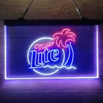 Miller Neon Sign Palm Tree Tree 3 Color 1