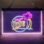 Miller Neon Sign Palm Tree Tree 3 Color 1