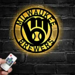 Milwaukee Brewers Metal Sign Mlb 1