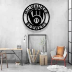 Milwaukee Brewers Metal Sign Mlb 1