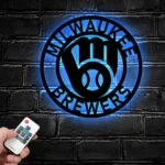 Milwaukee Brewers Metal Sign Mlb 1