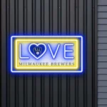Milwaukee Brewers Neon Sign Love Sign 1