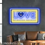 Milwaukee Brewers Neon Sign Love Sign 1