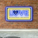 Milwaukee Brewers Neon Sign Love Sign 1
