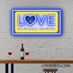 Milwaukee Brewers Neon Sign Love Sign 1