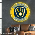 Milwaukee Brewers Neon Sign Mlb 1