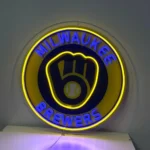 Milwaukee Brewers Neon Sign Mlb 1