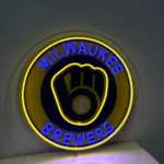 Milwaukee Brewers Neon Sign Mlb 1