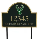 Milwaukee Bucks Metal Sign Antler Deer Crest 1