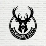 Milwaukee Bucks Metal Sign Logo 1