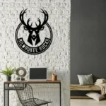 Milwaukee Bucks Metal Sign Logo 1