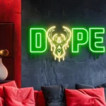 Milwaukee Bucks Neon Sign Dripping Dope 1