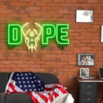 Milwaukee Bucks Neon Sign Dripping Dope 1