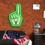 Milwaukee Bucks Neon Sign Nba Foam Finger 1