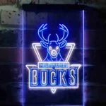Milwaukee Bucks Neon Sign Stag Head Emblem 1