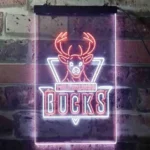 Milwaukee Bucks Neon Sign Stag Head Emblem 1