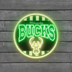Milwaukee Bucks Neon Sign Vintage Acrylic 1