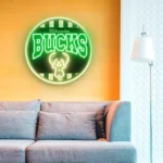 Milwaukee Bucks Neon Sign Vintage Acrylic 1