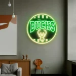 Milwaukee Bucks Neon Sign Vintage Acrylic 1