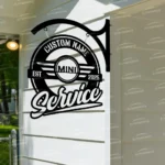 Mini Metal Sign Bespoke Logo Coope Metal Hanging Sign Car Garage Decor 1