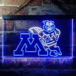 Minnesota Golden Gophers Neon Sign M Viking Head 1