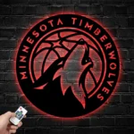 Minnesota Timberwolves Metal Sign Emblem 1