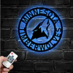 Minnesota Timberwolves Metal Sign Nba 1
