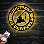 Minnesota Timberwolves Metal Sign Nba 1