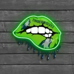 Minnesota Timberwolves Neon Sign Dripping Lips 1