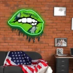Minnesota Timberwolves Neon Sign Dripping Lips 1