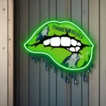 Minnesota Timberwolves Neon Sign Dripping Lips 1